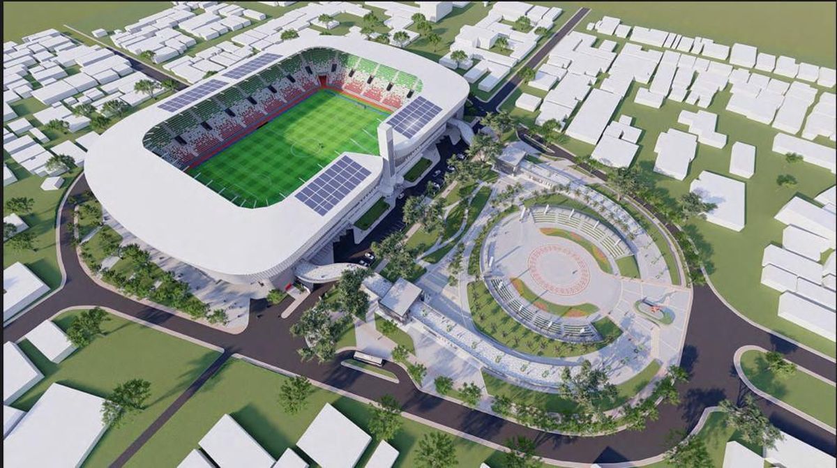 Proyek Rehabilitasi dan Penataan Kawasan Stadion Sanaman Mantikei Palangka Raya 17 Februari 2025 !